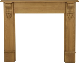 The Edinburgh Corbel Fire Surround - Pine